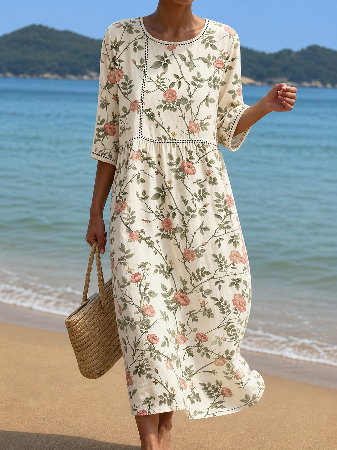 VIVIENNE™ | BLOMSTERPRINT STRANDKJOLE