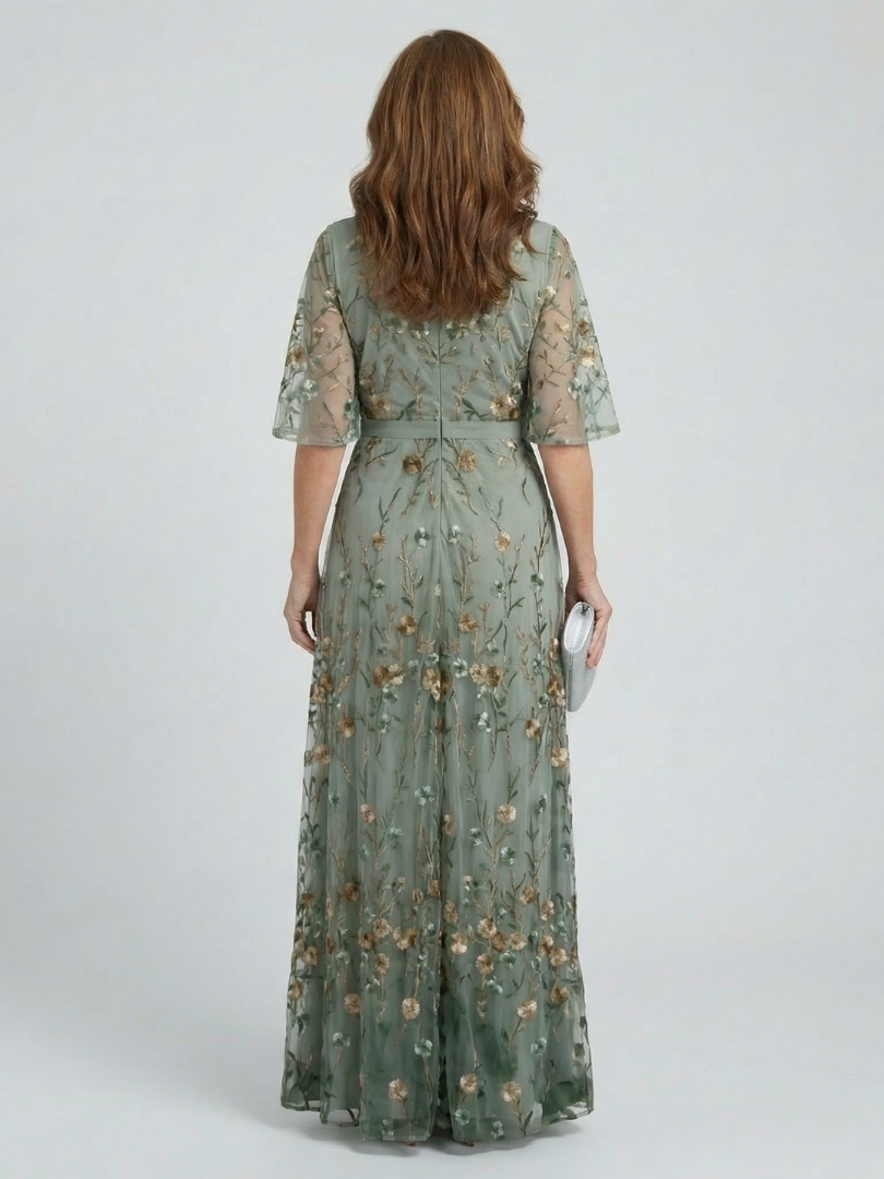 SELORA™ | FLOWY MAXIKJOLE MED HALTERNECK