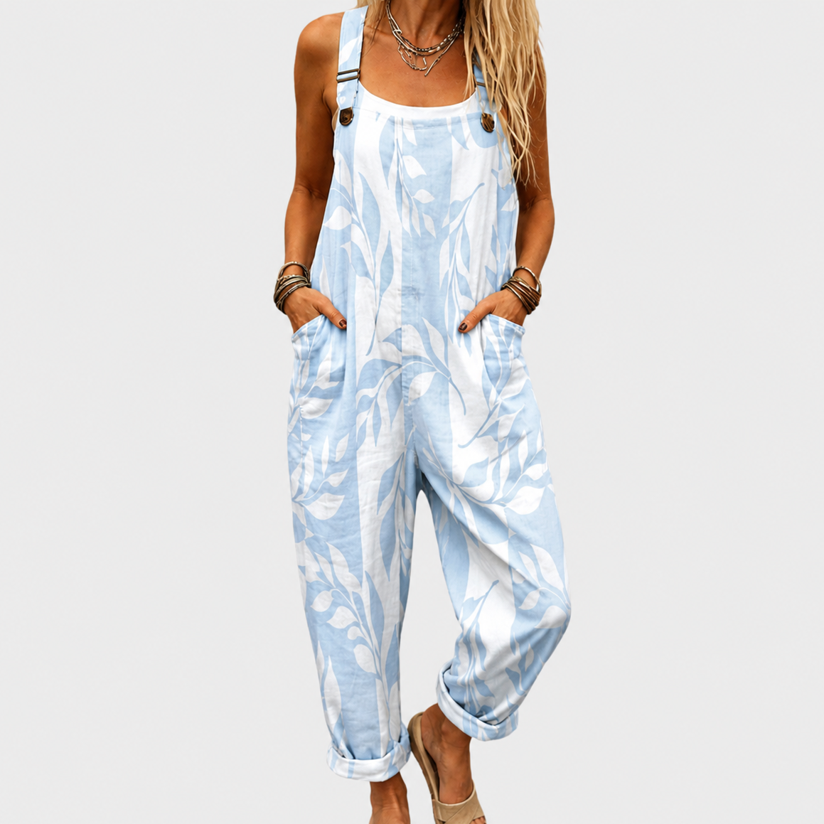 FRØYDIS™ | FARGERIK SOMMERJUMPSUIT MED MØNSTER