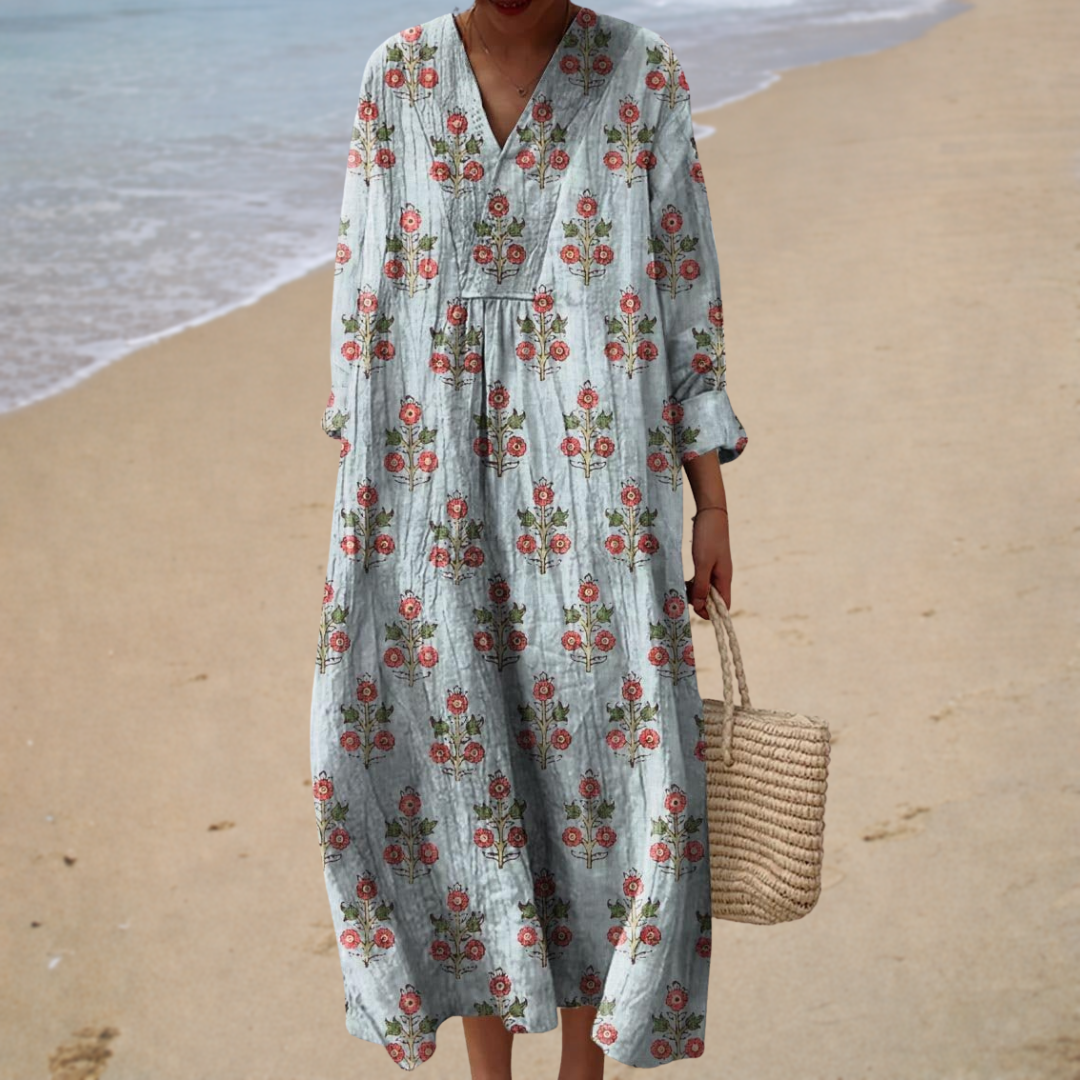 ÉLODIE VINTAGE™ | LANG FLORAL VINTAGE KJOLE