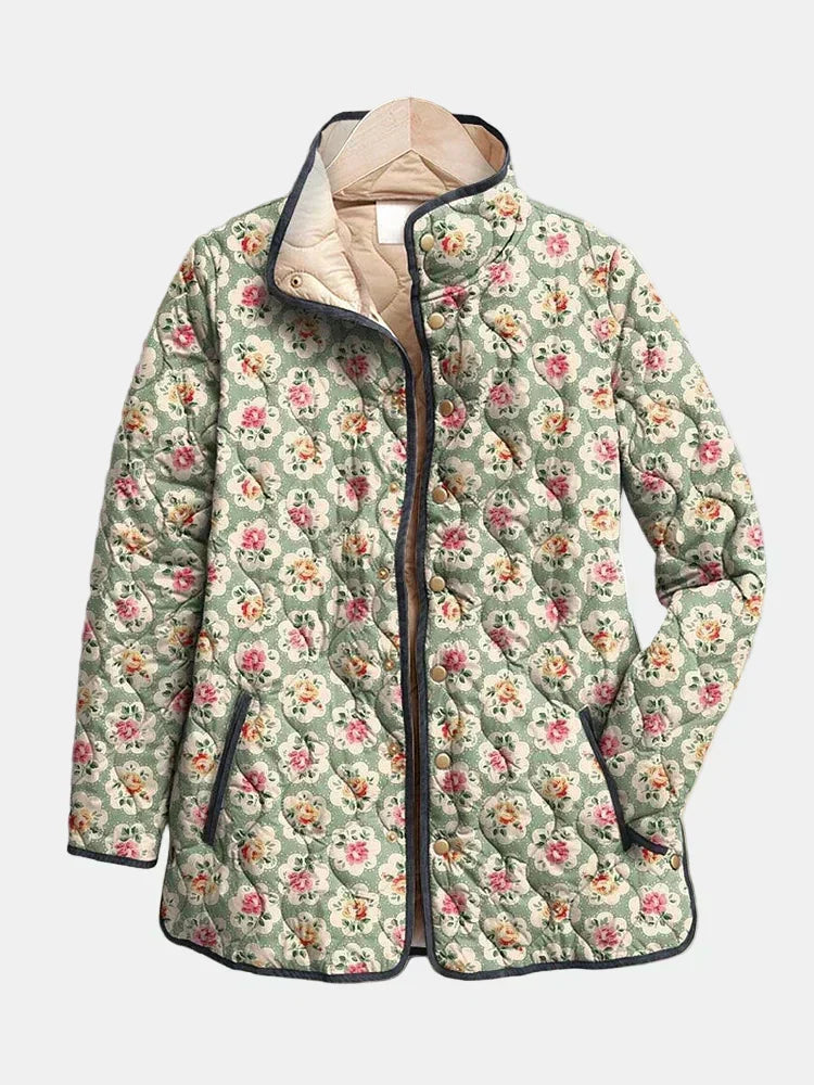 AMELIE™ | QUILTET JAKKE MED PRINT