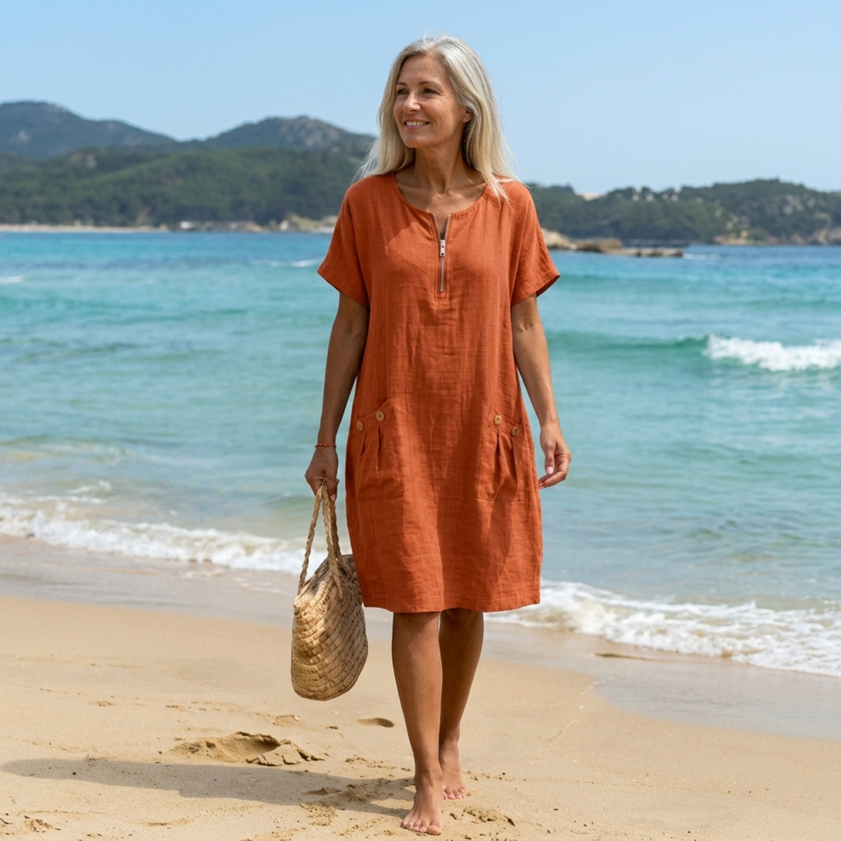 PASCALE™ | GLIDELÅS-FRONT MAXI-KJOLE