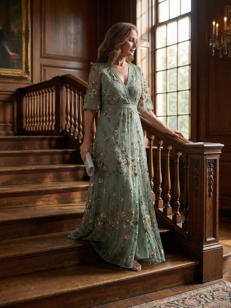 Selora™ Halter Blomster Flow Maxi-kjole