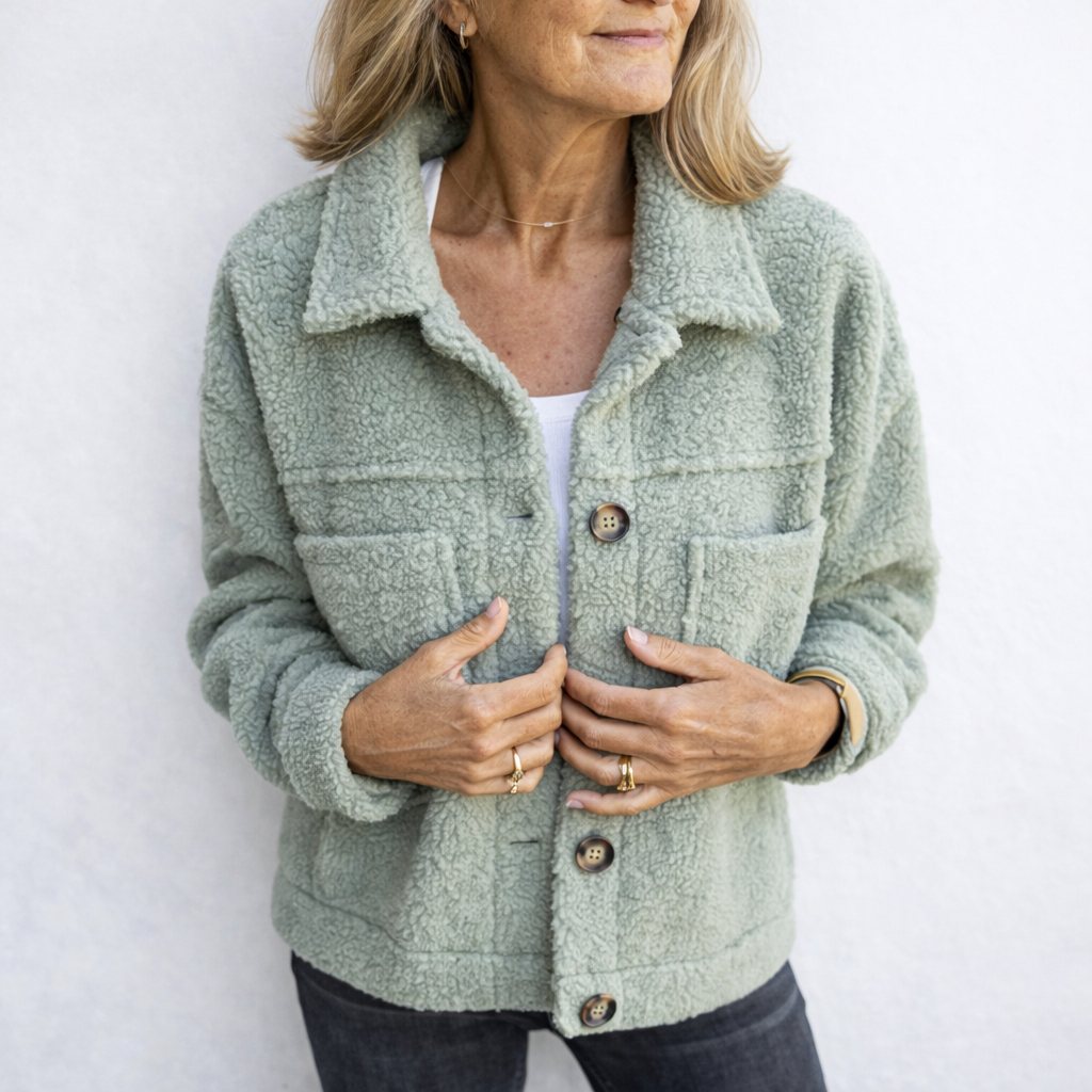 Solveig™ Koselig Jakke — Grønn