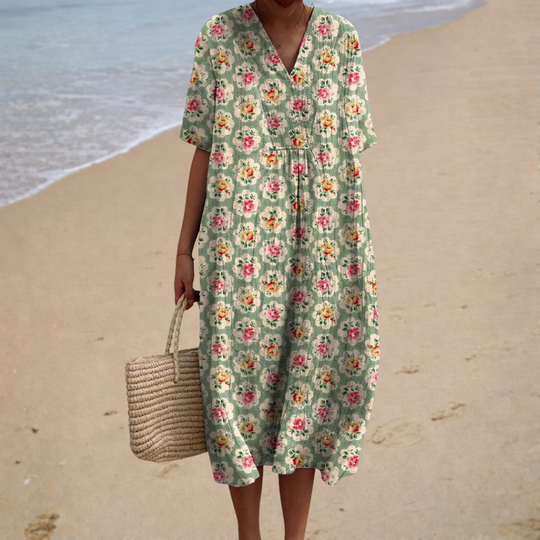 JOSÉPHINE RÉTRO™ | FLORAL RÉTRO SOMMERKJOLE