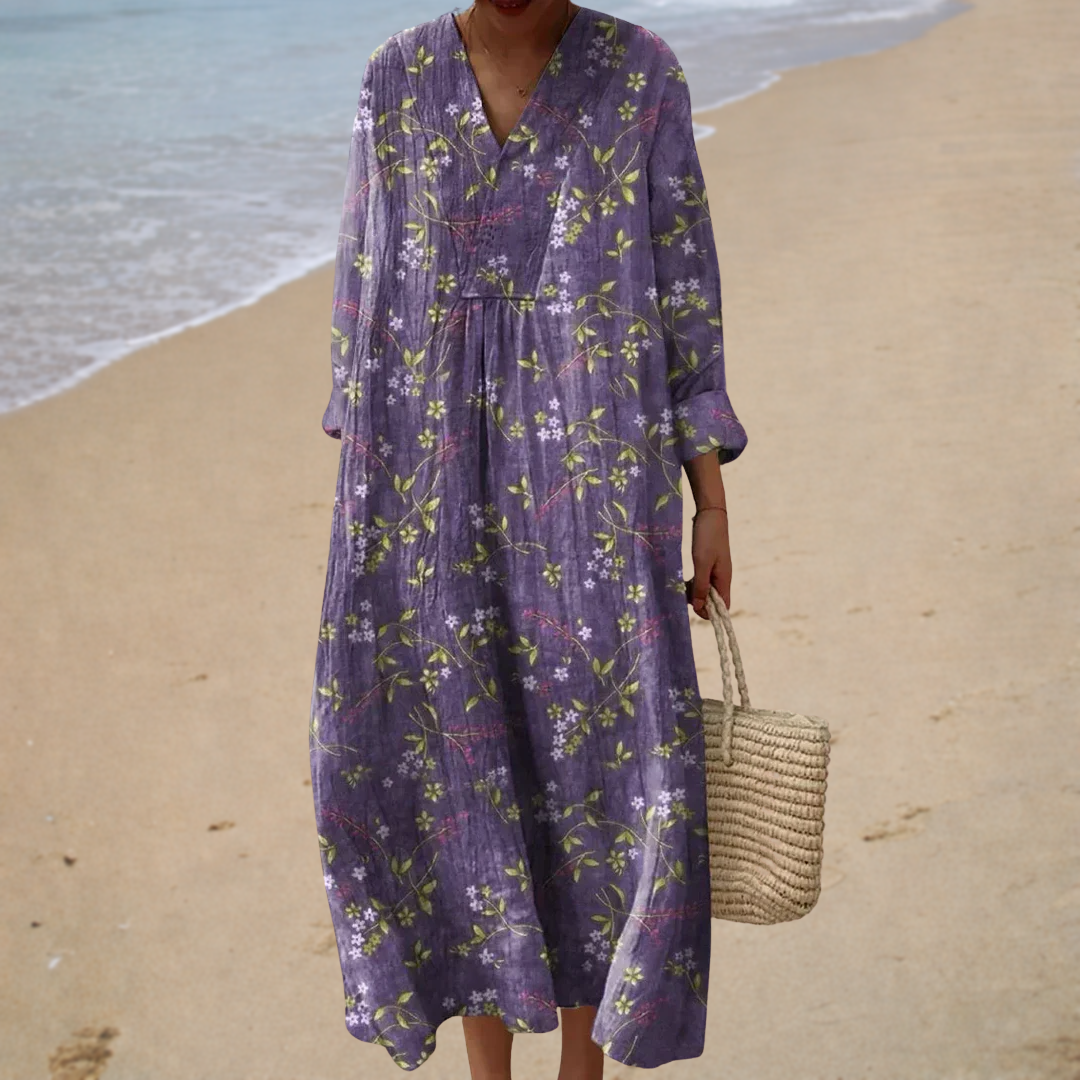 GUNHILD™ | FLATRERENDE PRINTED SOMMERKJOLE