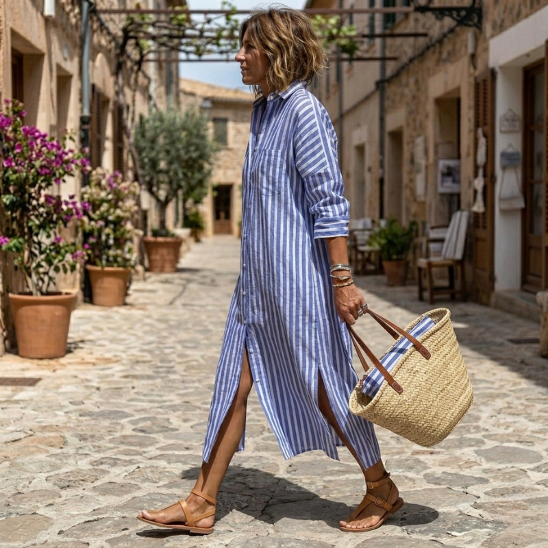 WILLOW | ELEGANT STRIPET SOMMERKJOLE