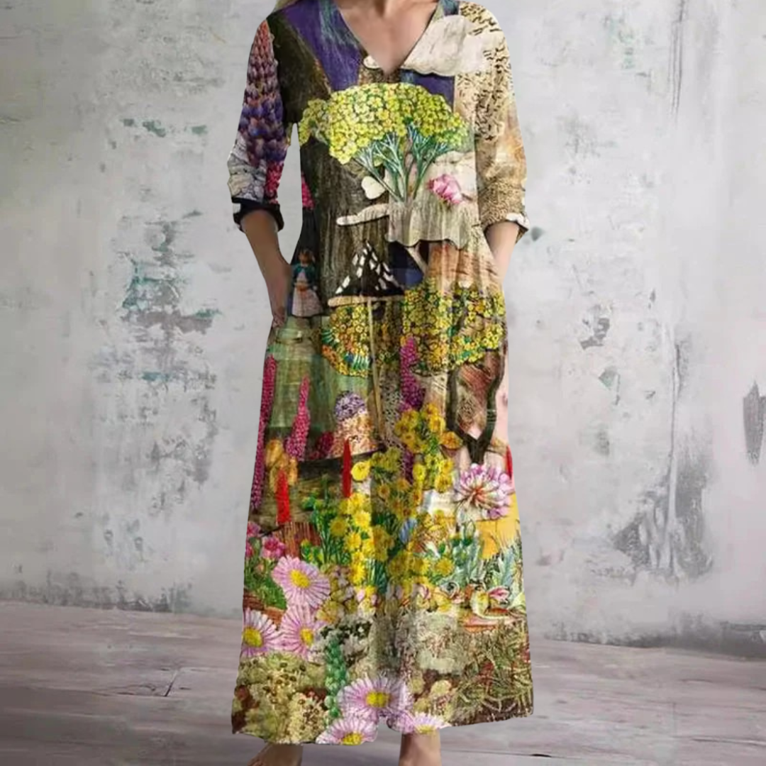 OLDA MARIE™ | UNIK BLOMSTER SOMMERKJOLE