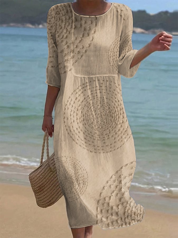 ROSALIND™ | BRODERT AVSLAPPET STRANDKJOLE
