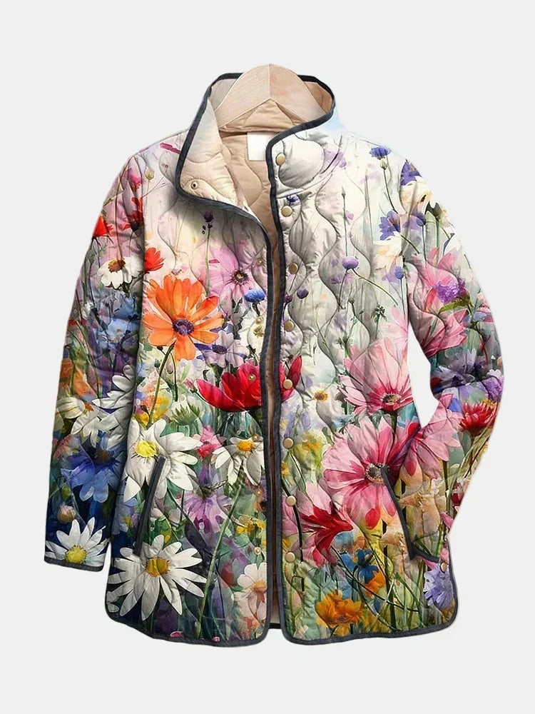 MANON™ | QUILTET JAKKE MED PRINT