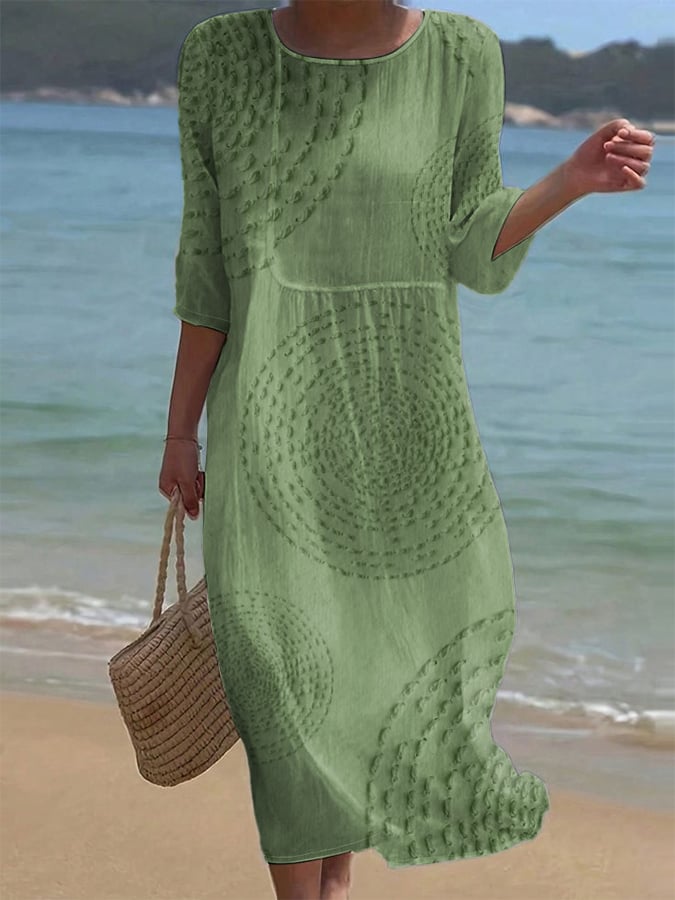 PEARL™ | BRODERT AVSLAPPET STRANDKJOLE