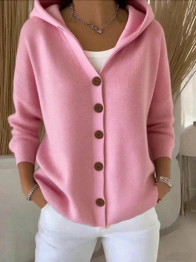 DARIENNE™ | STRIKKECARDIGAN — Rosa