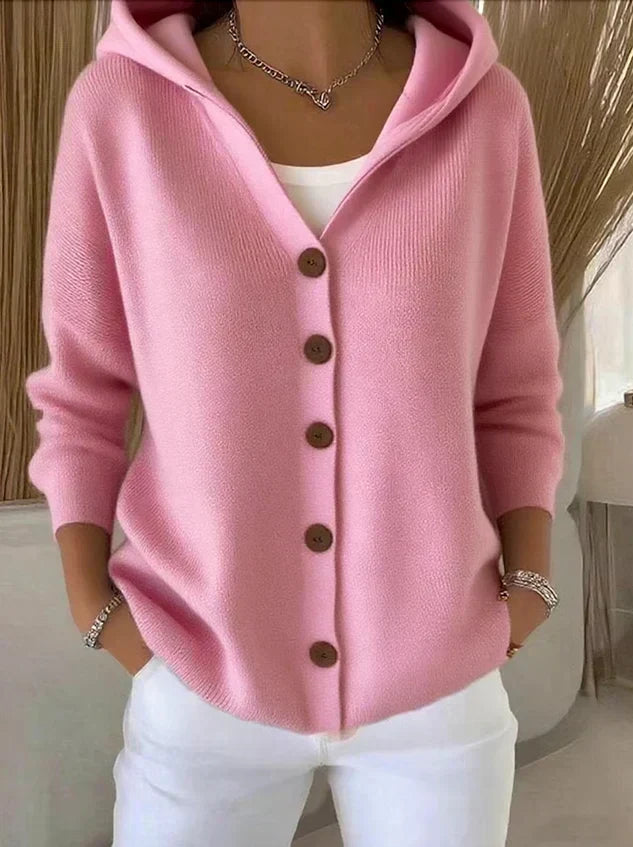 HEDVIG™ | STRIKKECARDIGAN — Rosa