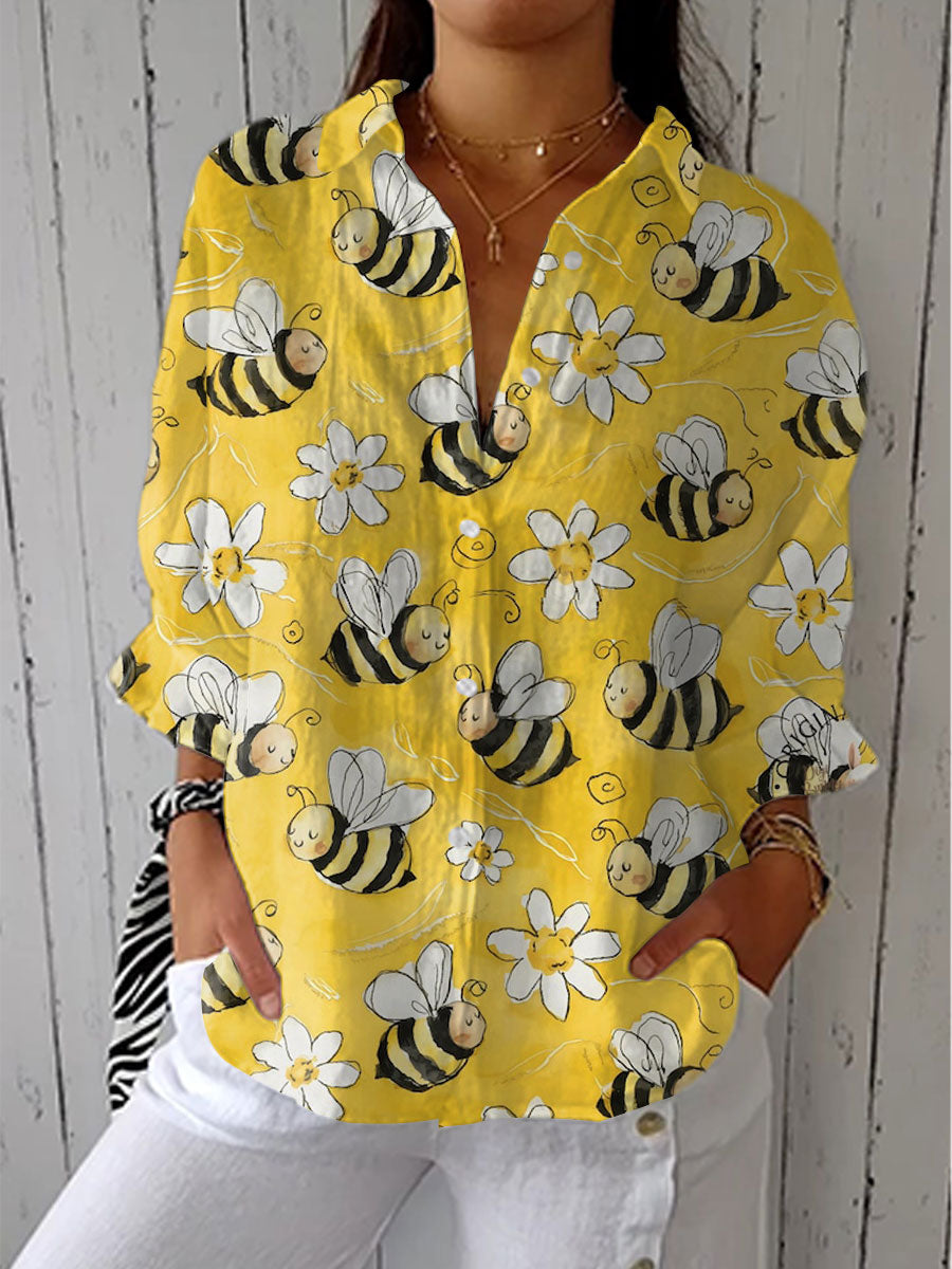 MARGARET™ | BLOMSTER BI PRINT BLUSE