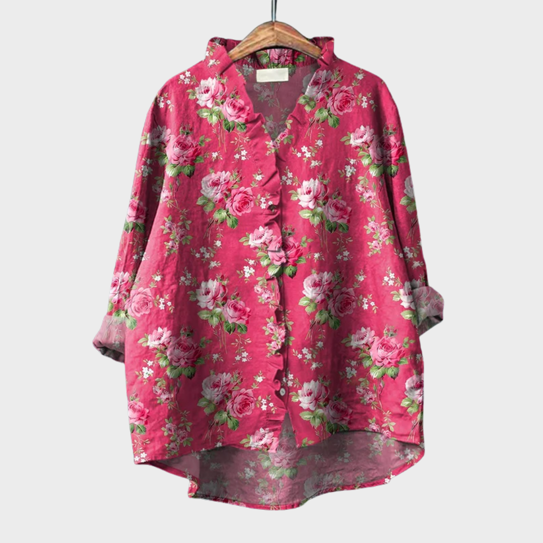TARA™ | DRISTIG FARGERIK SOMMERBLUSE