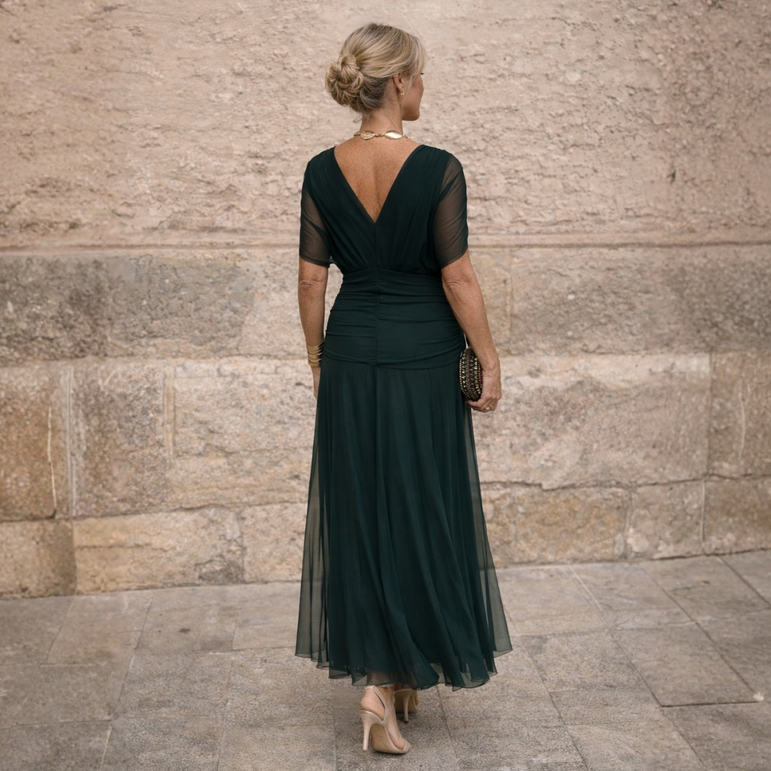 ROSSANA | MAXIKJOLE MED OFF-SHOULDER-DESIGN