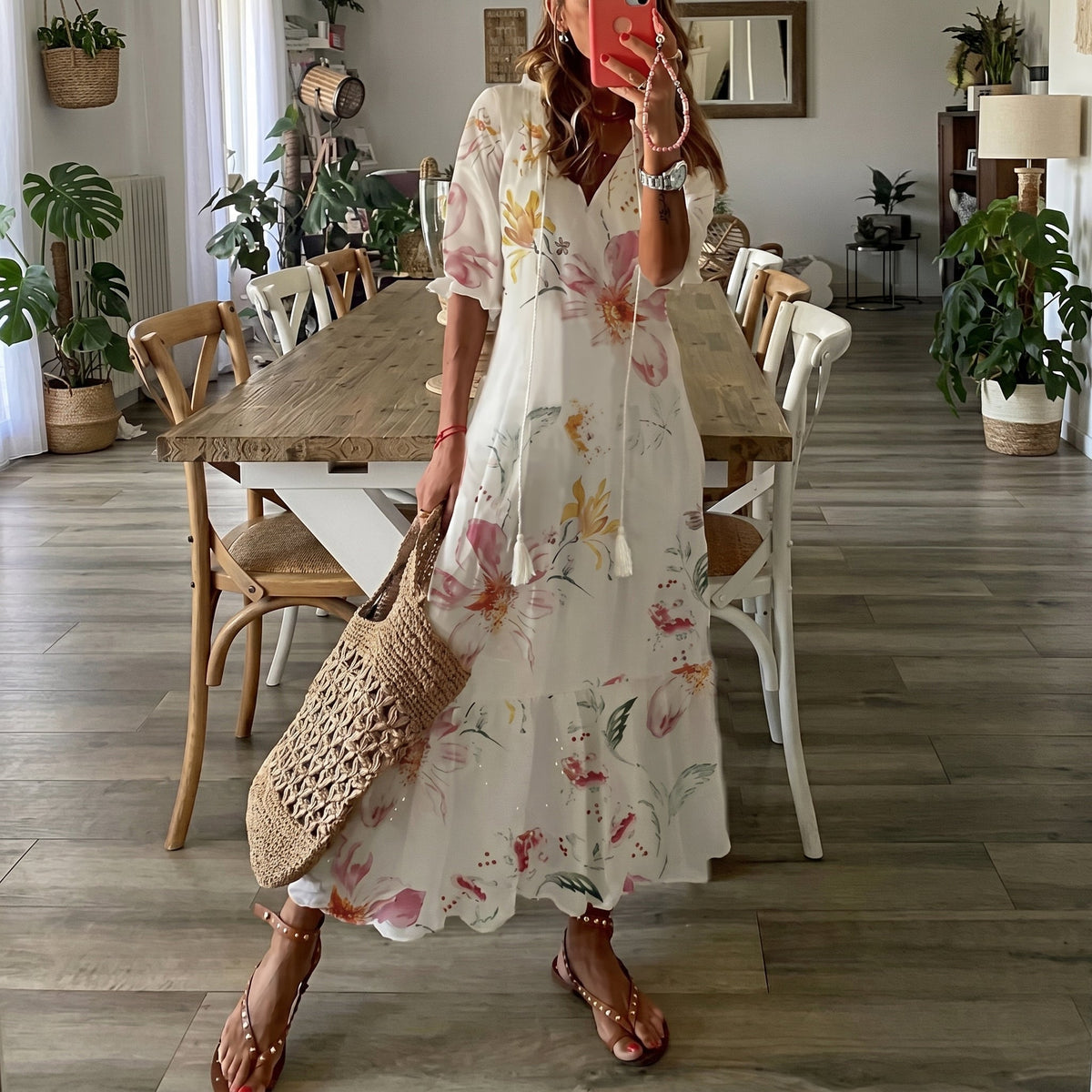 IVY™ | BOHÈMISK MAXI-KJOLE ENKEL ELEGANSE
