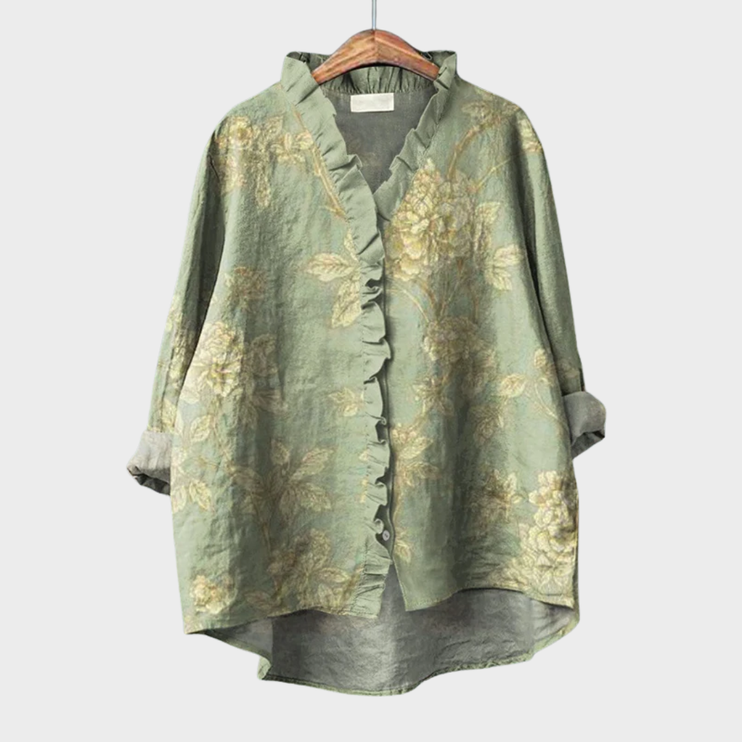 LÉONTINE™ | VOLANG RAFFINERT BLUSE