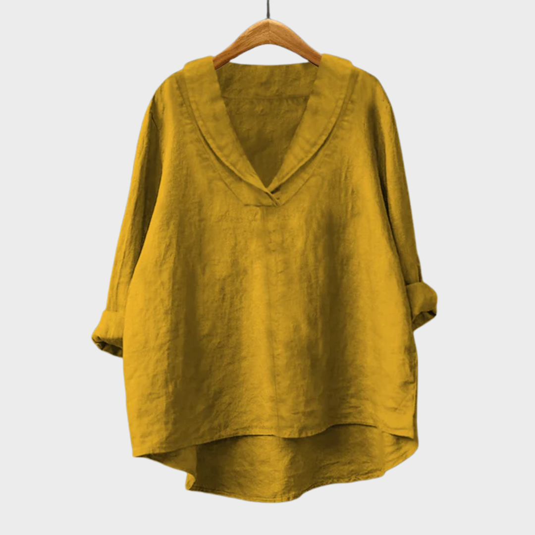 HORTENSE™ | V-HALS FLYTENDE BLUSE