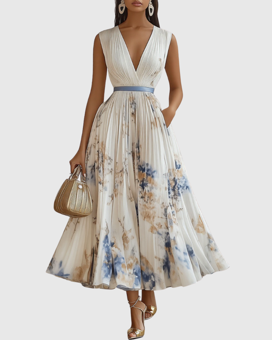 SIENA™ | ELEGANT PLISSERT MAXI-KJOLE