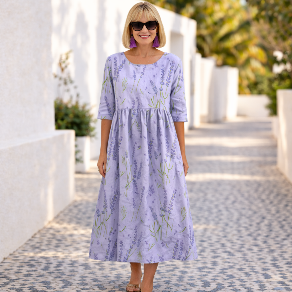 Susan | Blomsterkjole med sommerlig preg