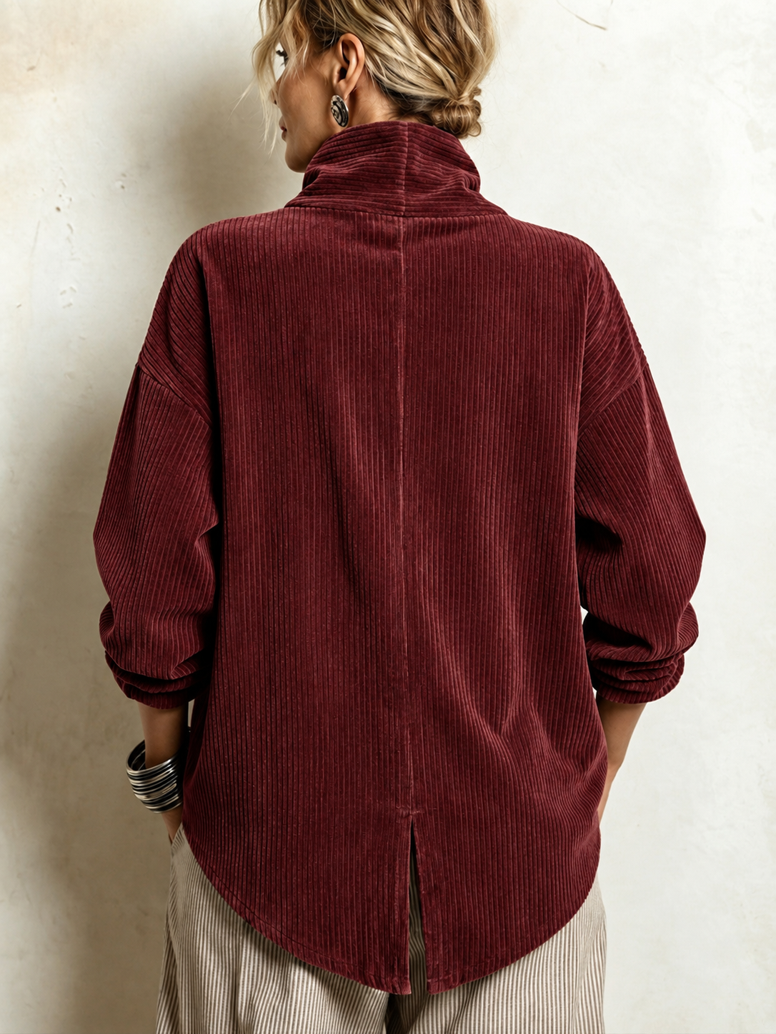 ANJA™ | KNAPPEBLUSE MED KRAGE