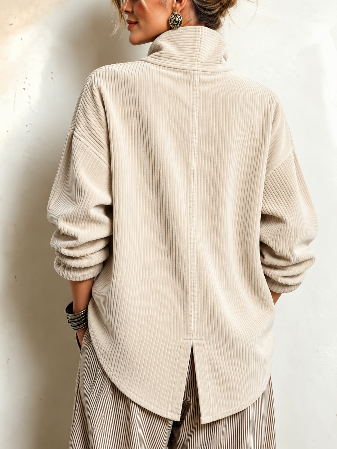 ANJA™ | KNAPPEBLUSE MED KRAGE