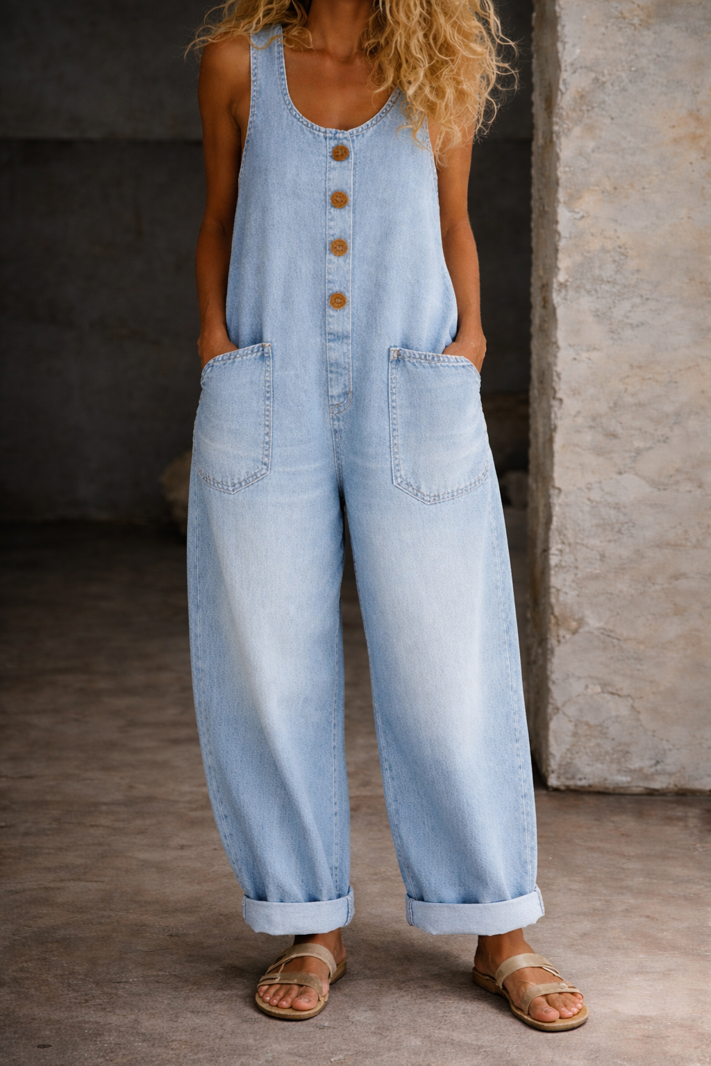 BJØRG™ | Vintage Vasket Denim Overall