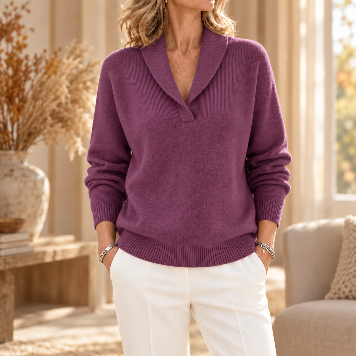 KLARA™ | STRIKKEGENSER — Lilla