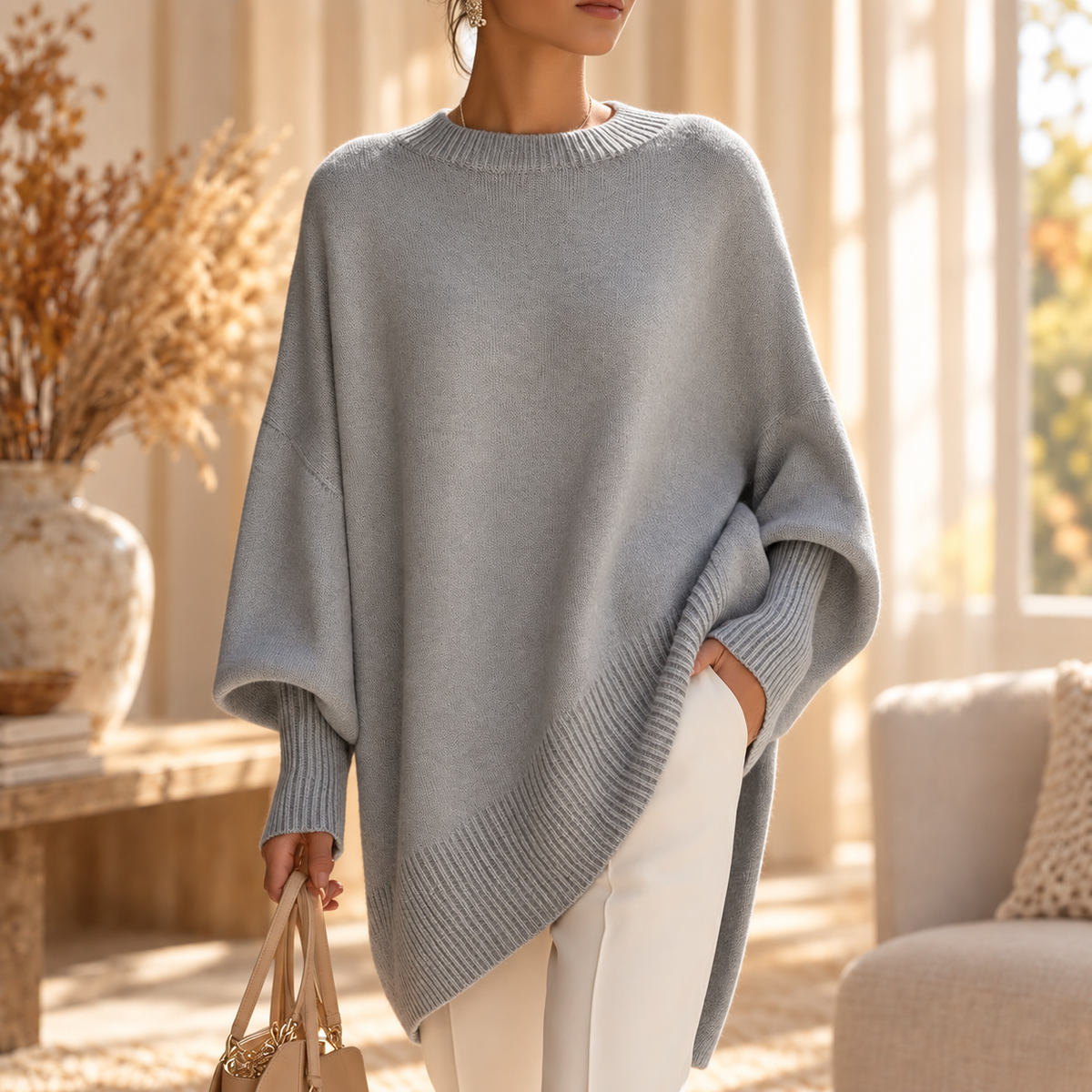 FRIDA™ | STRIKKEGENSER — Grå