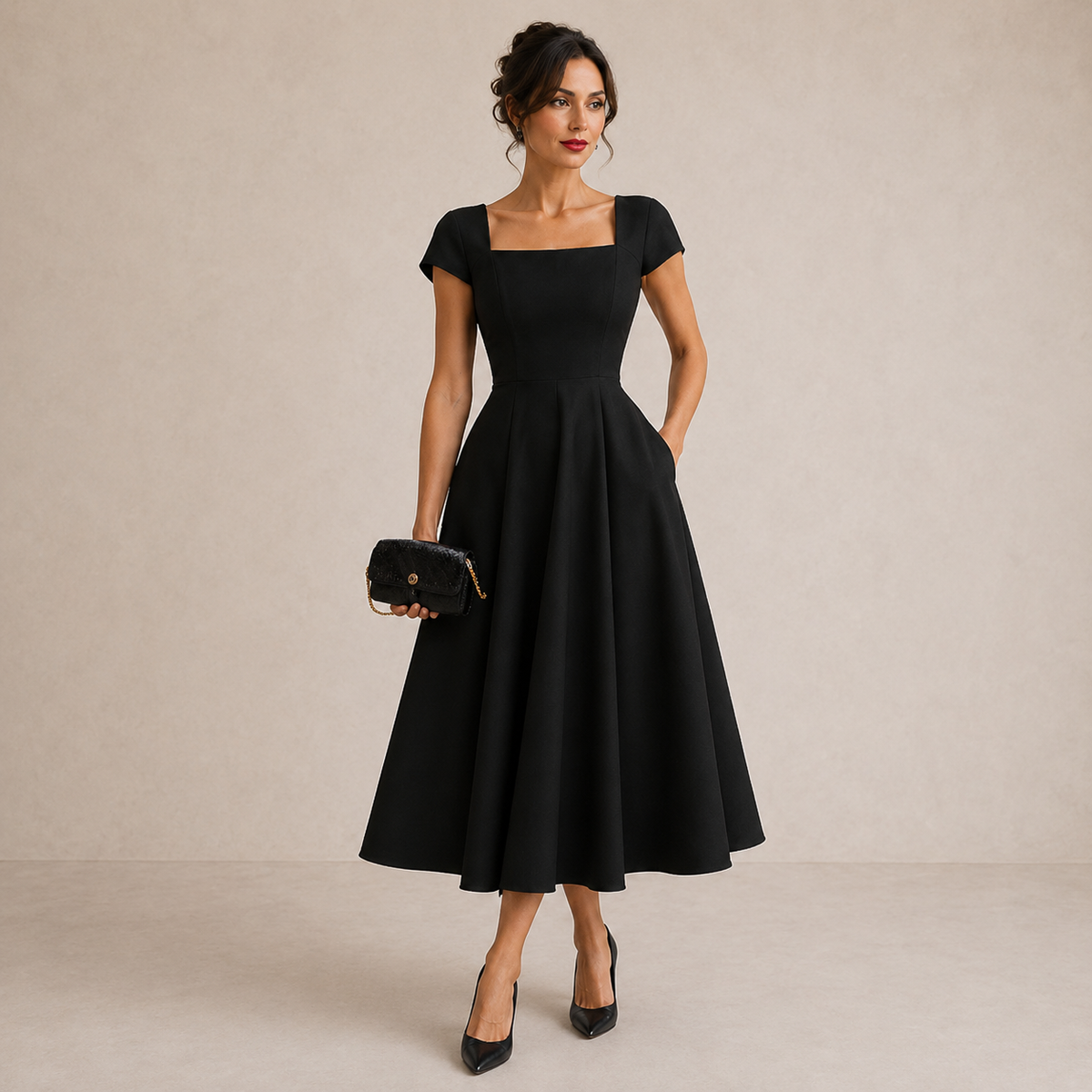 KAMILA™ | ELEGANT MIDIKJOLE