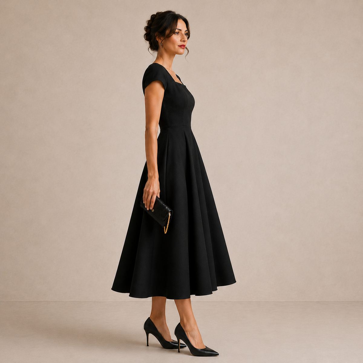KAMILA™ | ELEGANT MIDIKJOLE