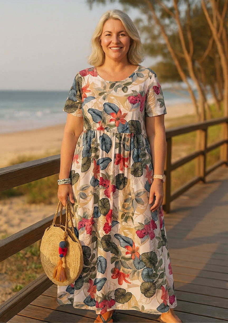 MONROE™ | BRIS BLOMSTER MAXI-KJOLE
