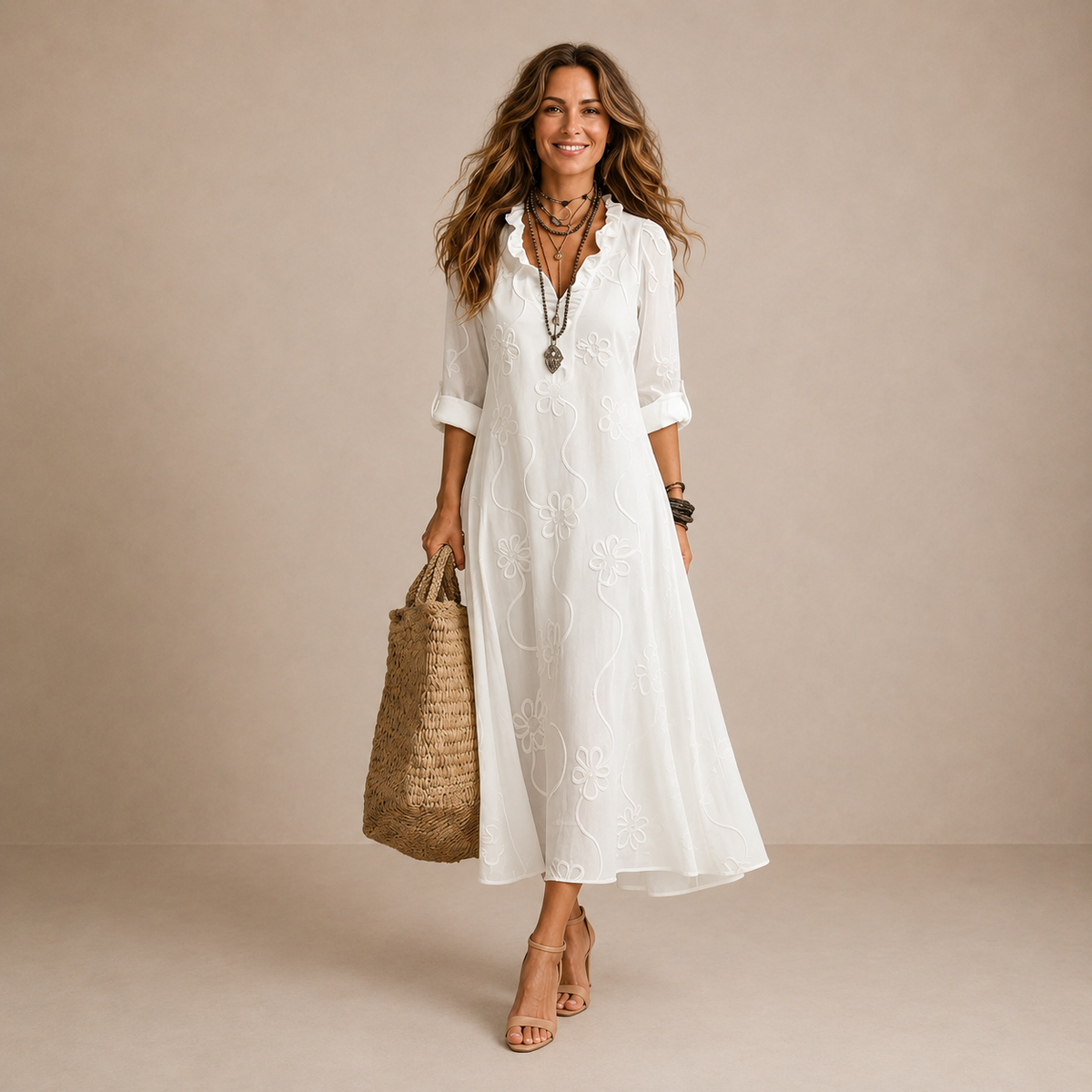 CELINA™ | ELEGANT MIDIKJOLE