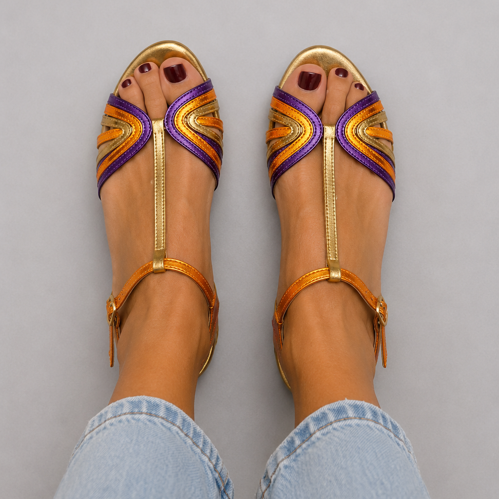VIVIANA™ | T-REM SANDALER I MIDDELHAVSFARGER