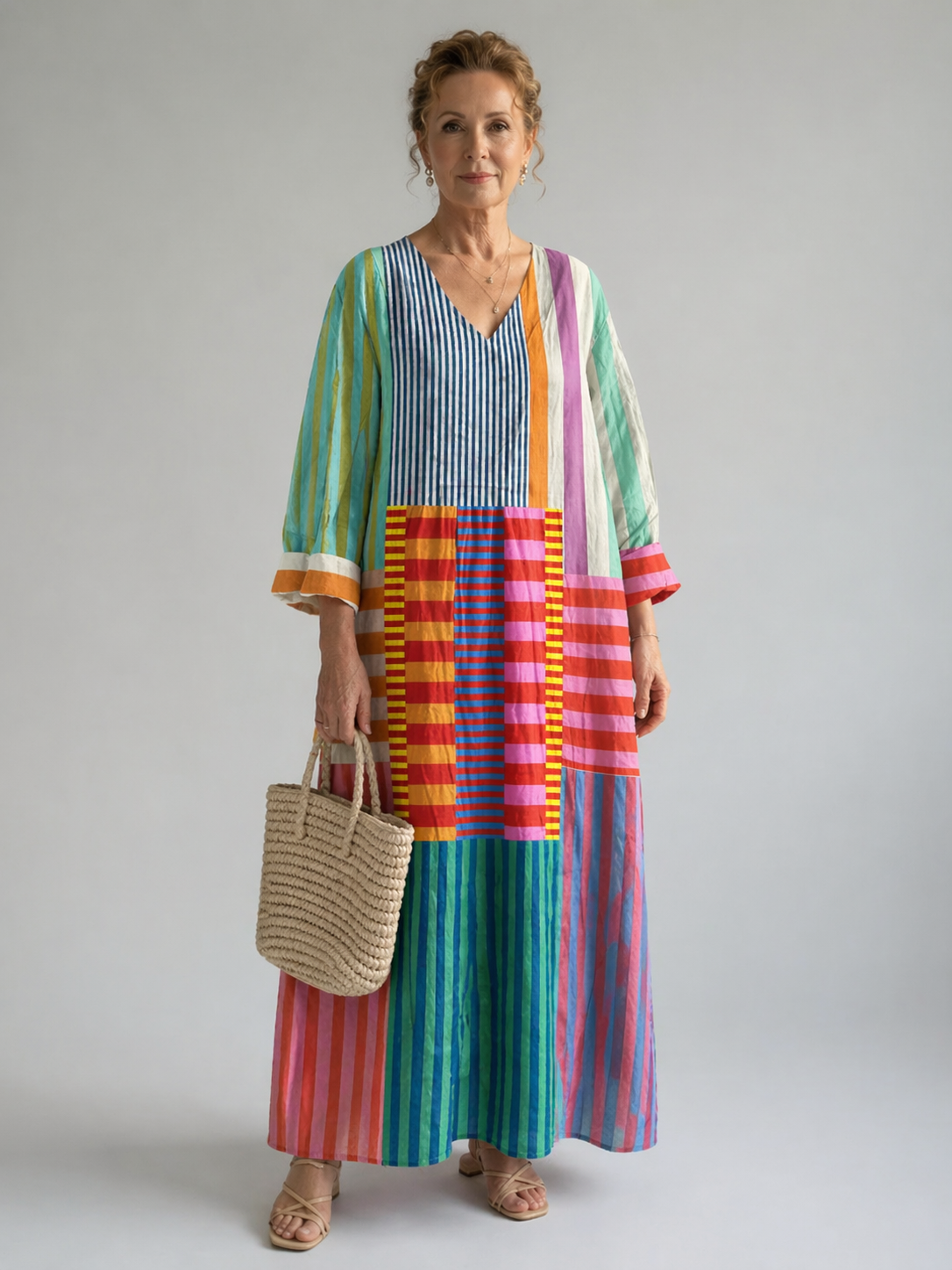 LOBKE™ | VINTAGE FARGER SOMMERKJOLE