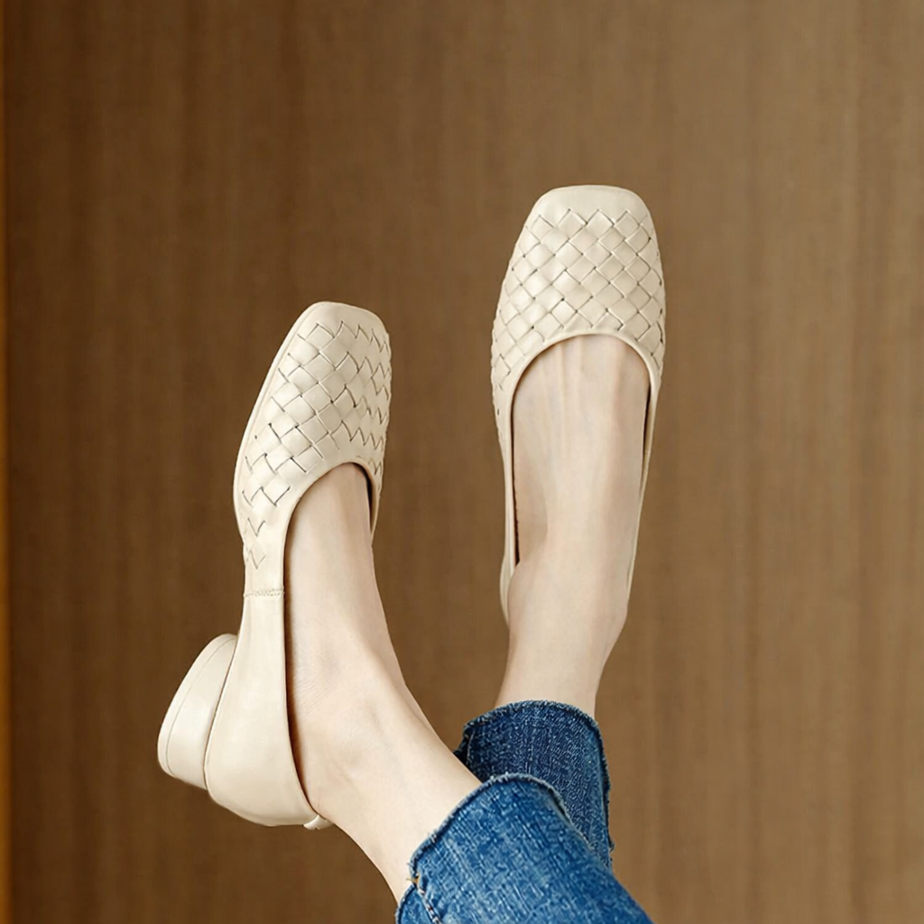 MARCELLE™ | ELEGANTE FLATE SKO — Beige