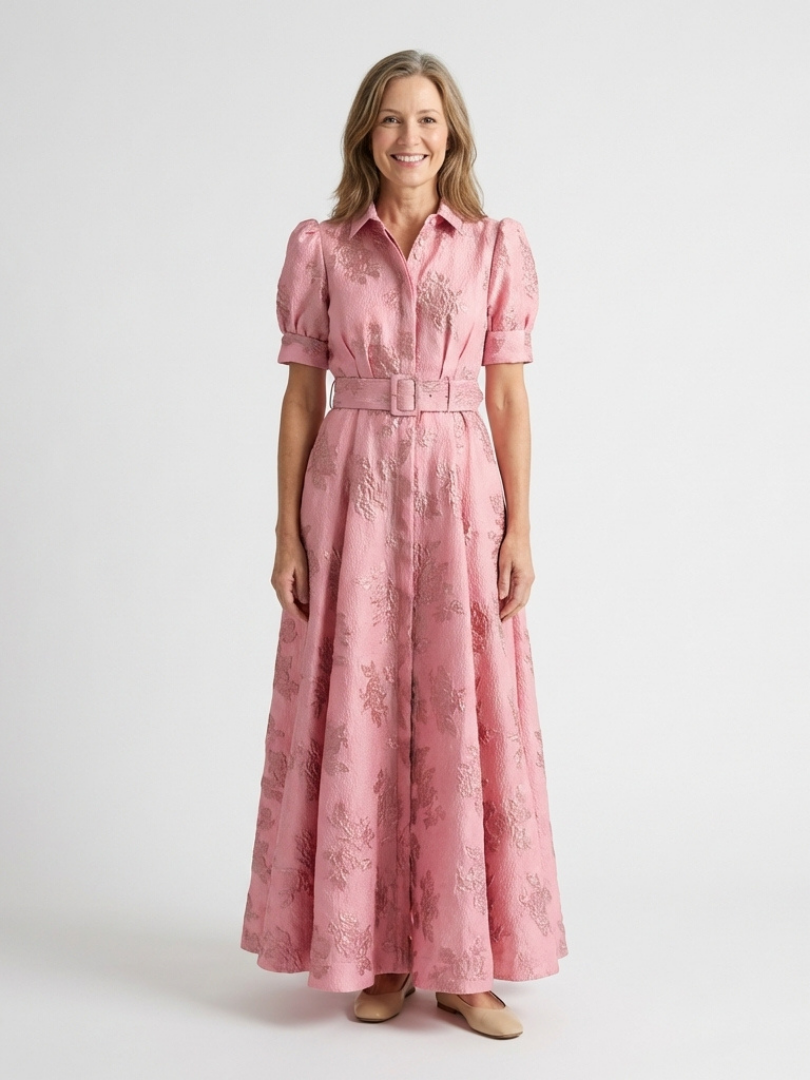 ROSALIE™ | JACQUARD TEKSTURERT SKJORTEKJOLE
