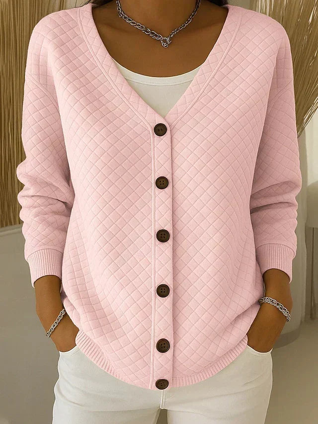 LAVERNE™ | STRIKKECARDIGAN — Rosa