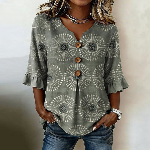 ADELAIDE™ | VINTAGE AVSLAPPET BLUSE