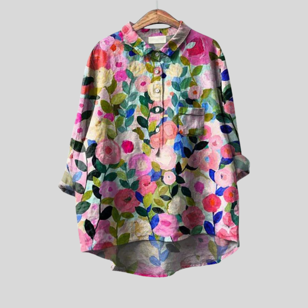 SÉRAPHINE™ | ARTISTISK BLOMSTER BLUSE