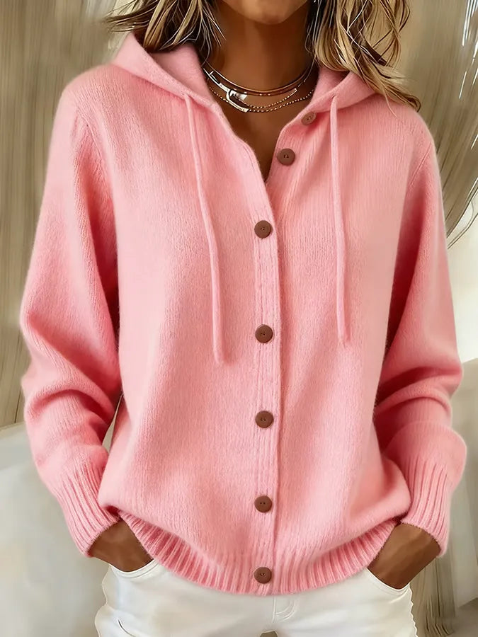 MELINA™ | STRIKKECARDIGAN — Rosa