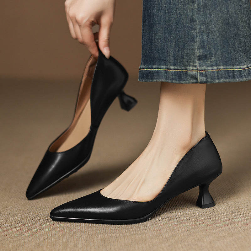 CALENNE™ | HÆLSKO MED LAV HÆL — Onyx Black