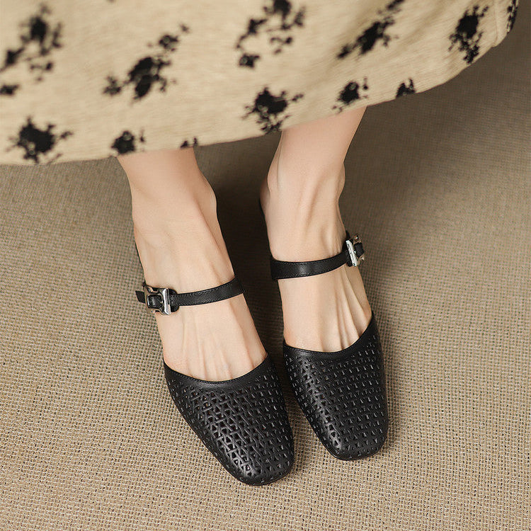 NILDA™ | ELEGANTE MULES MED PERFORERING