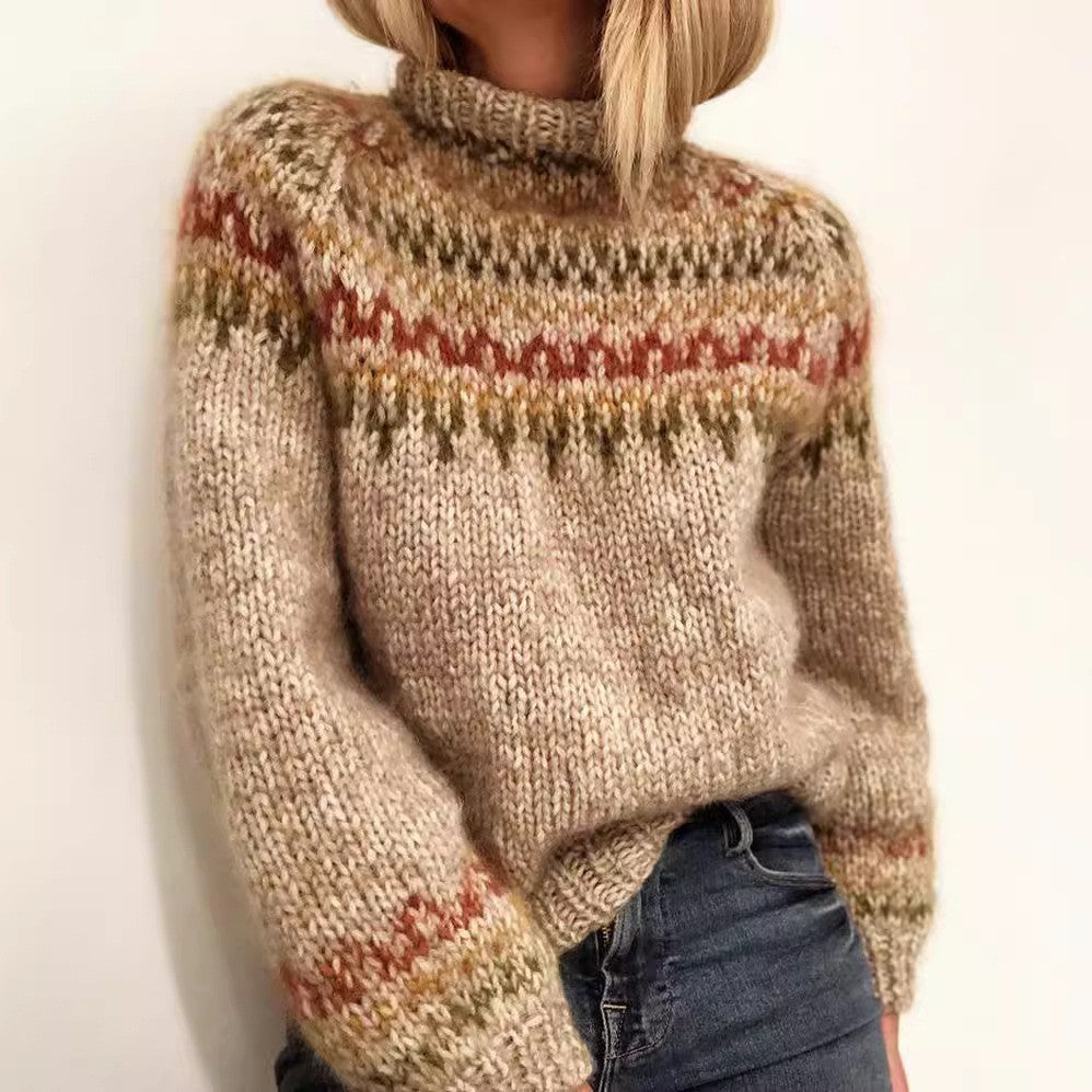 SELMA™ | RETRO-GENSER — Brown/Red