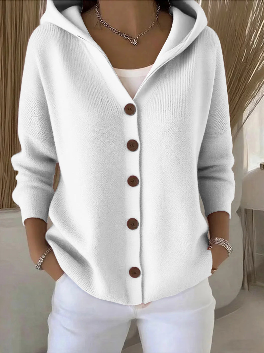 DAGNY™ | STRIKKECARDIGAN — Grå