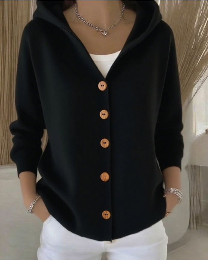 HEDVIG™ | STRIKKECARDIGAN — Svart