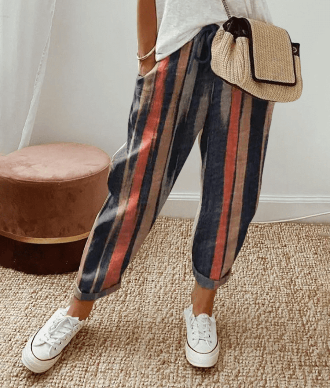 ELLE™ | FLATRERENDE PRINTED BUKSER