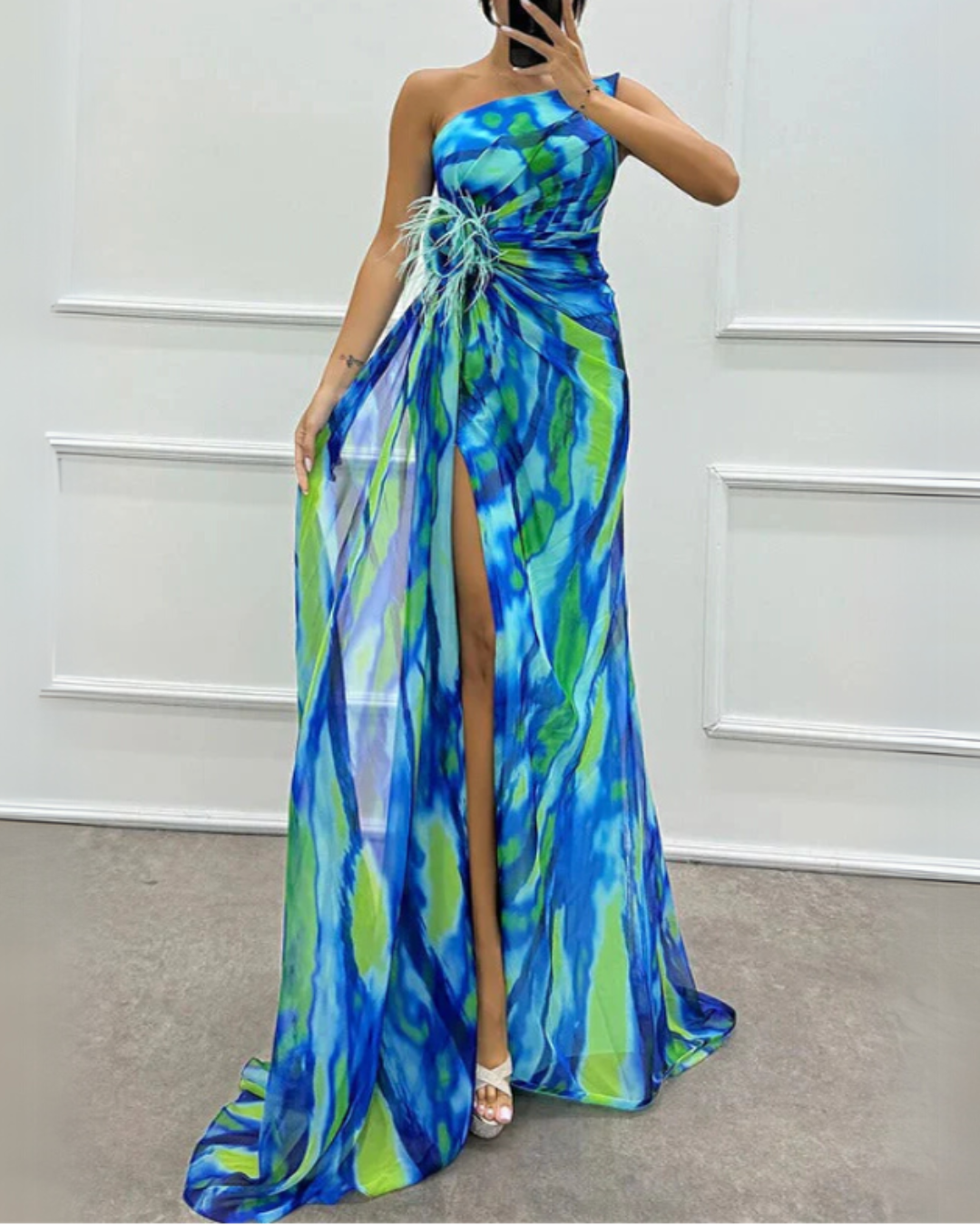 FENNA™ | LIVLIG ELEGANT DRAPER KJOLE