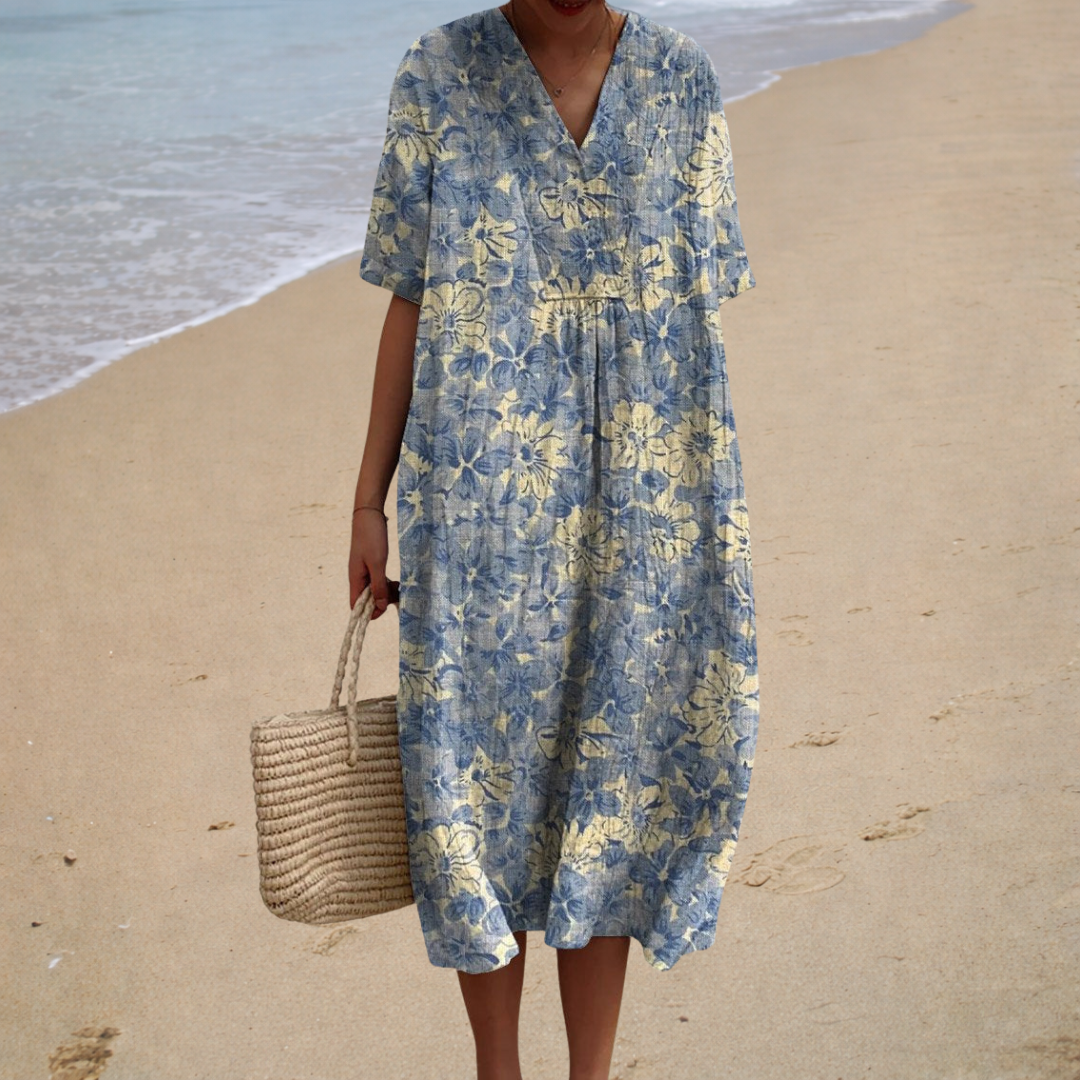 ÉLÉONORE™ | LANG FLORAL SOMMERKJOLE